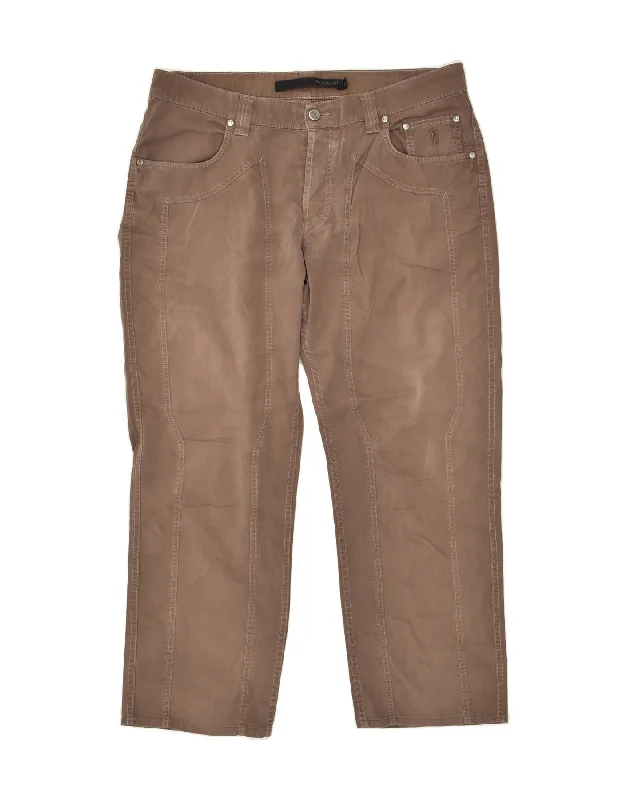 Earthy Casual JECKERSON Mens Straight Casual Trousers W38 L27 Brown