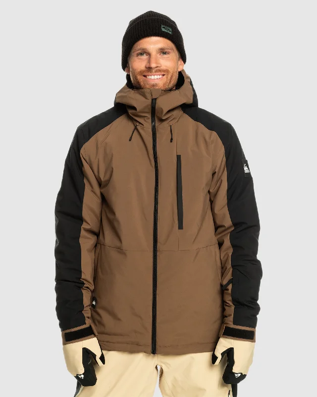 Contemporary Sport Look Mens Mission Technical Snow Jacket