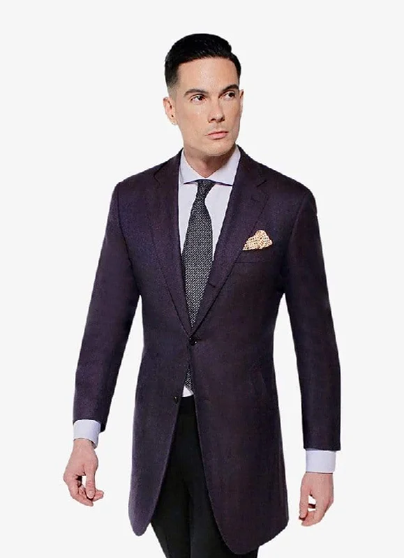 Stylish Comfort Purple Overcoat