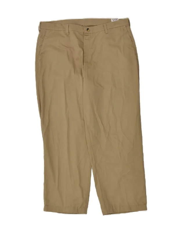 Relaxed Outerwear WRANGLER Mens Straight Chino Trousers W38 L30  Beige Cotton