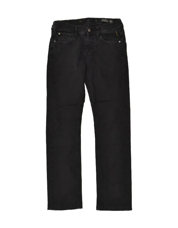 Smart Weekend MELTIN' POT Mens Straight Jeans W30 L34  Black Cotton