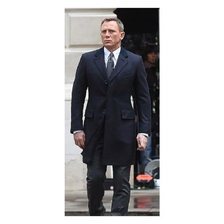 Tailored Essentials Daniel Craig Overcoat - James Bond Overcoat