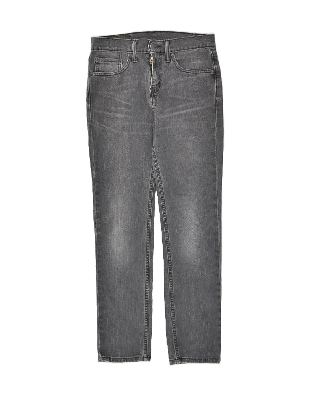 Simplified Sportwear LEVI'S Mens 511 Slim Jeans W28 L30  Grey Cotton