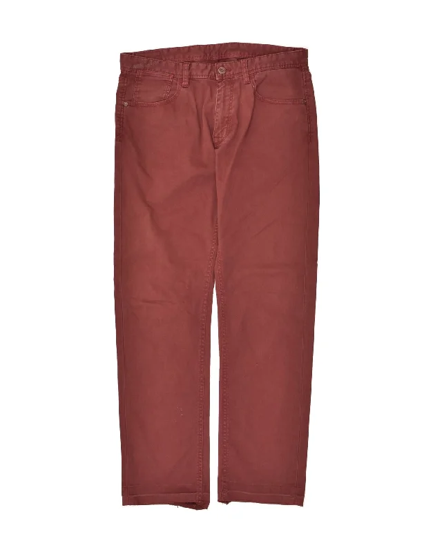 Modern Chic Outfit MASSIMO DUTTI Mens Straight Jeans W31 L29  Burgundy Cotton