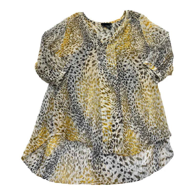 Sophisticated Weekend Top Long Sleeve By Lane Bryant In Animal Print, Size: 3x