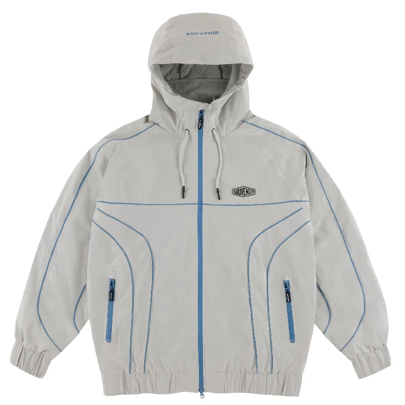 Timeless Fitwear SOUVENIR INSULATED TRACK JACKET OPTIC WHITE