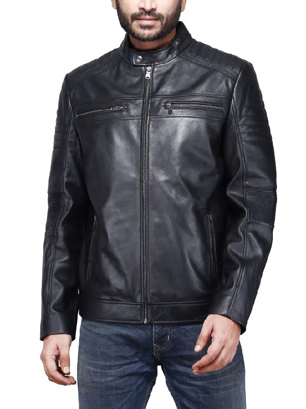 Urban Essentials Men's Durham Leather Jacket