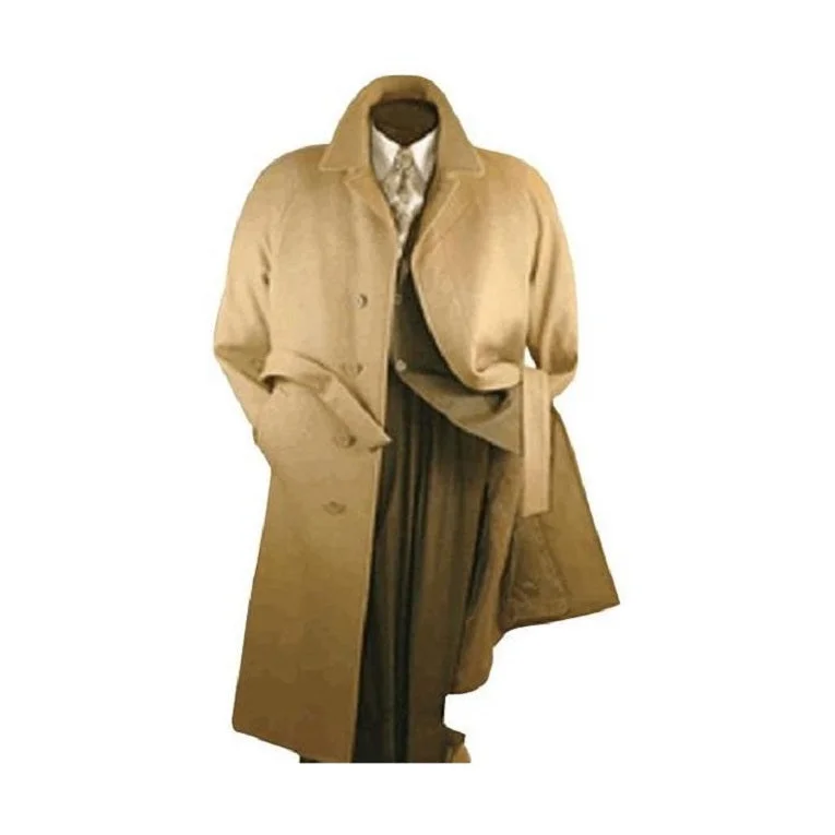 Classic Comfort Mens Overcoat Mens Topcoat Mens Camel Wool Dress Coat