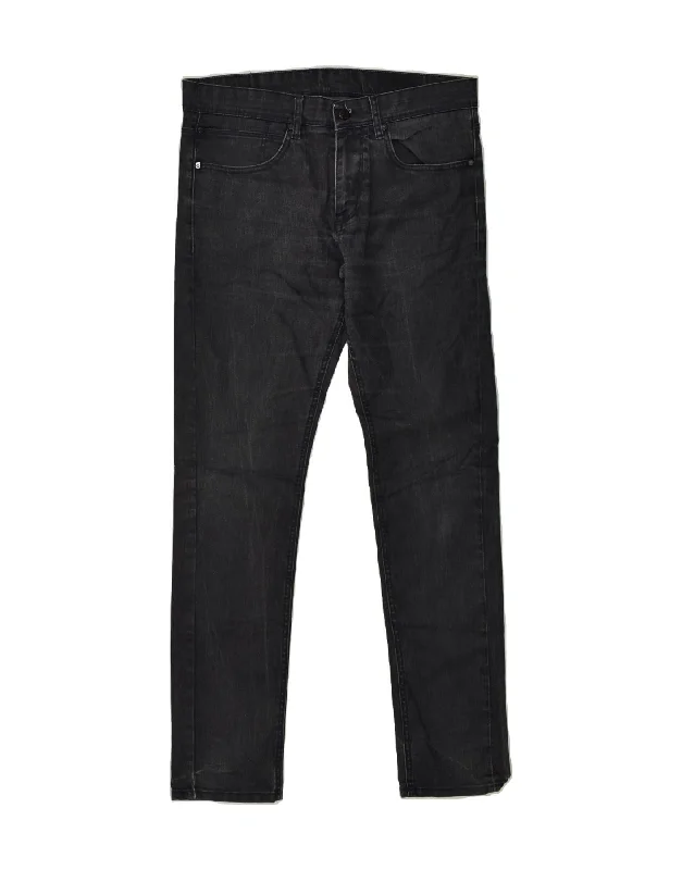 Simplistic Basics JULES Mens Skinny Jeans W34 L33 Black Cotton