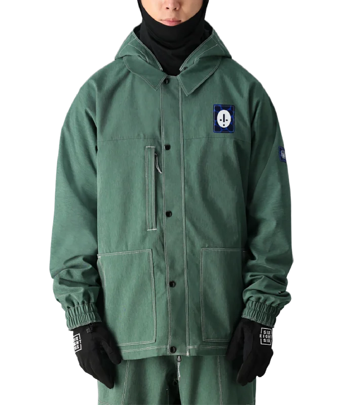 Weekend Rugged 686 DOJO SHELL JACKET FOREST GREEN DENIM 2025