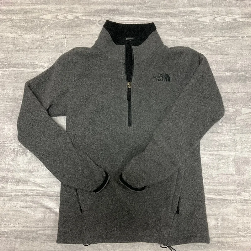 Sporty Outerwear Top Long Sleeve By The North Face In Grey, Size: S