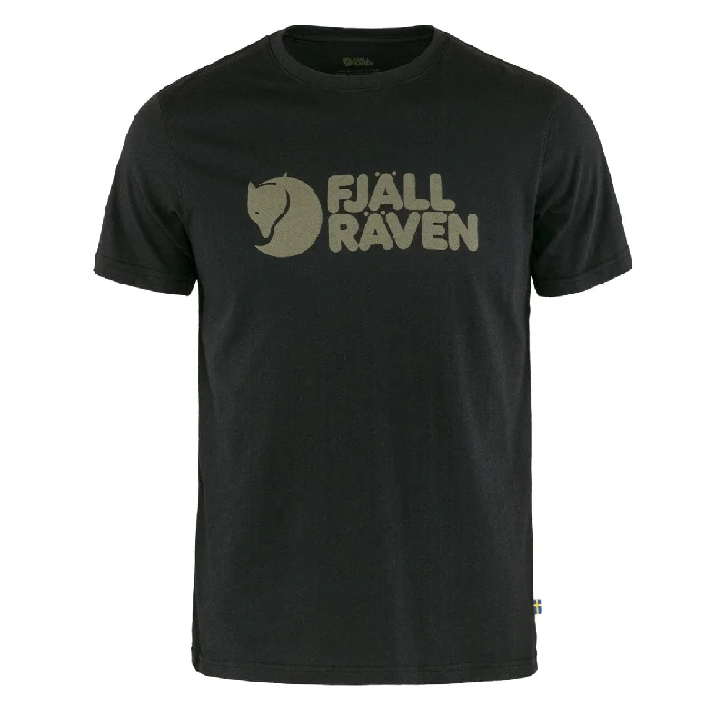 Smart Relaxed Fjallraven Logo T-Shirt Black