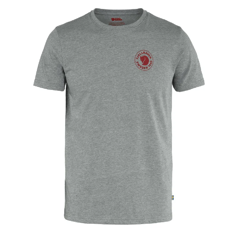 Smart Casual Look Fjallraven 1960 Logo T-Shirt Grey Melange