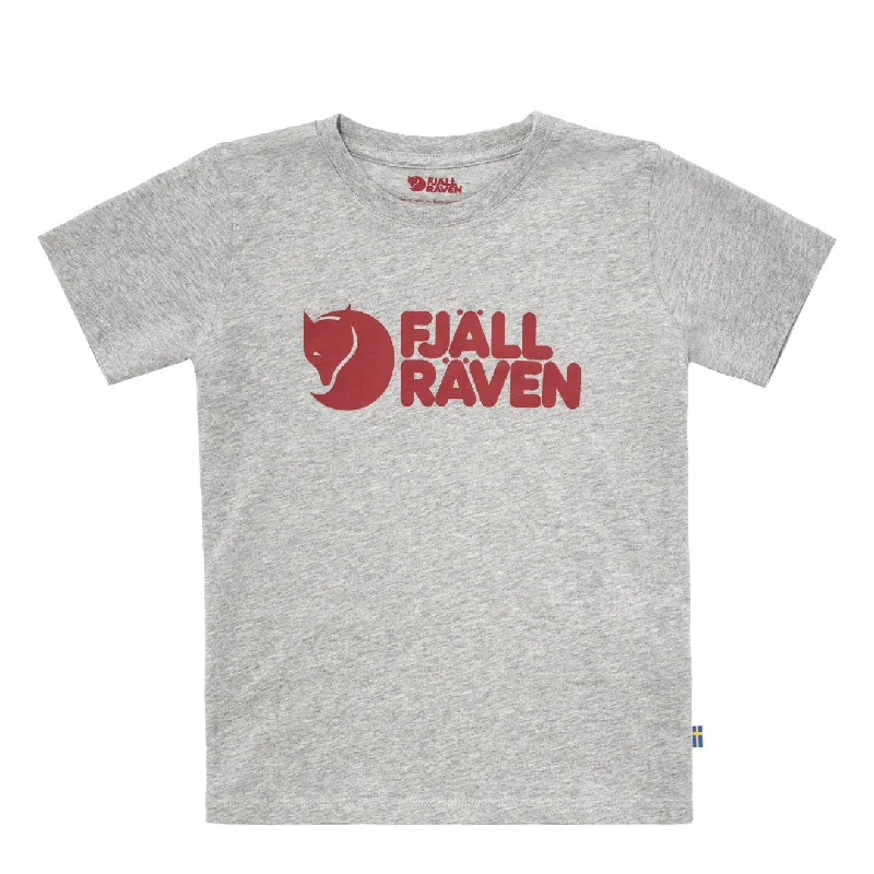 Fashionable Relaxed Fjallraven Kids Fjallraven Logo T-Shirt Grey Melange