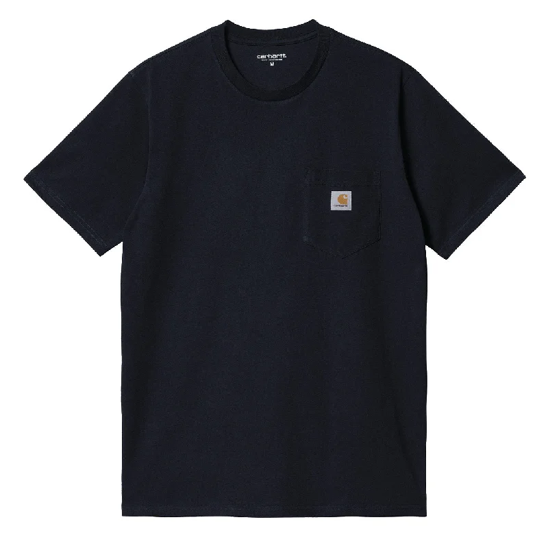 Sporty Outerwear Carhartt WIP Pocket T-Shirt Dark Navy