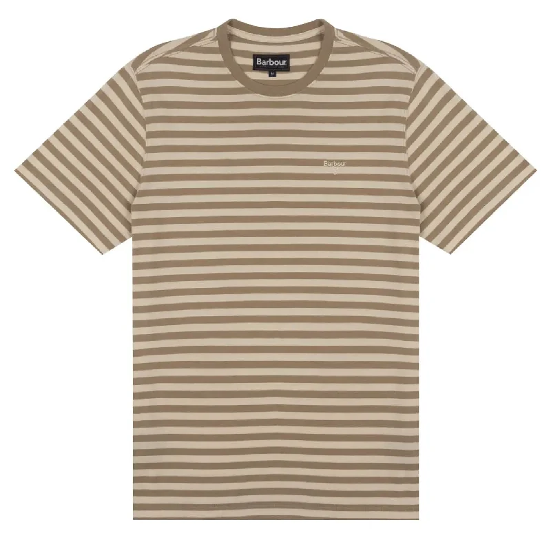 Relaxed Sport Look Barbour Delamere Stripe T-Shirt Coriander