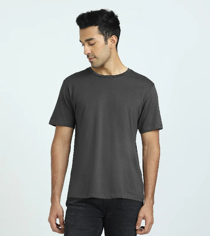 Modern Chic Look Iconique Supima Cotton T-shirt Graphite Grey