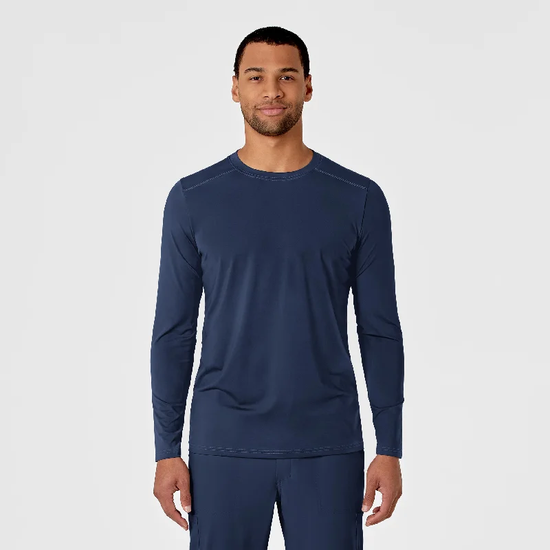 Sporty Fitwear Men's Performance Long Sleeve Tee - Navy