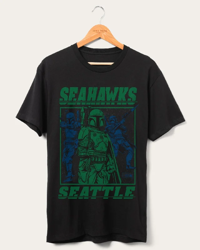 Streetwear Classics Look Seahawks Star Wars Boba Fett Showdown Fan Tee