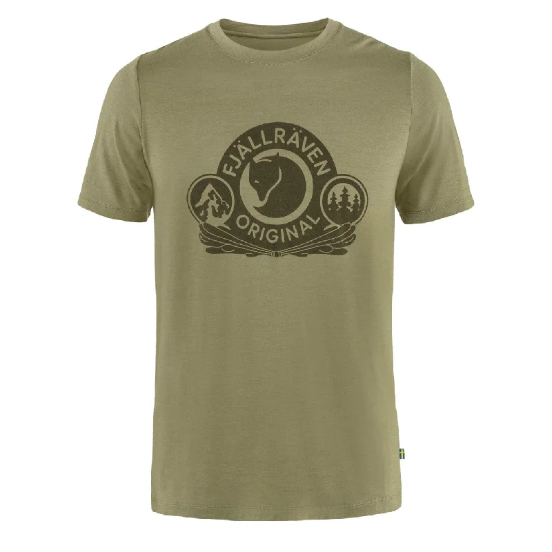 Neutral Fitwear Fjallraven Abisko Wool Classic SS T-Shirt Light Olive