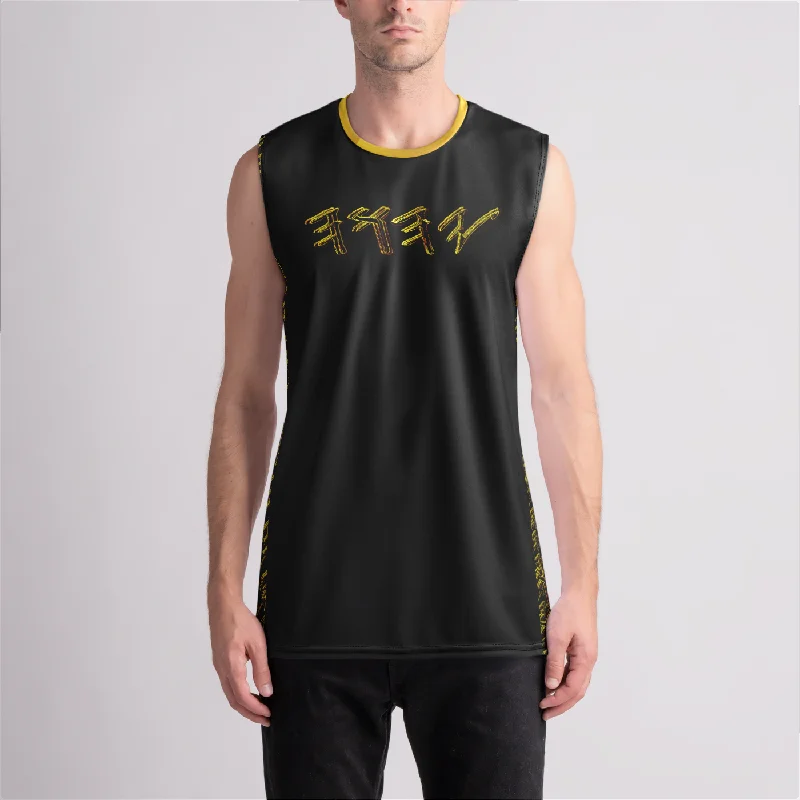 Tailored Rugged Yahuah Logo 01-01 Men's Designer Drop Armhole Tank Top