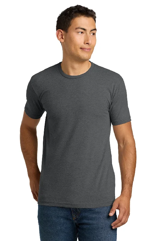 Simplified Fitwear Next Level Mens CVC Jersey Short Sleeve Crewneck T-Shirt - Heather Heavy Metal Grey