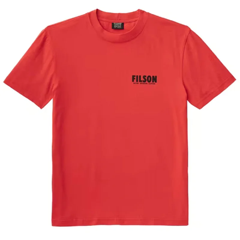 Stylish Statement Filson S/S Lightweight Outfitter T-Shirt Red