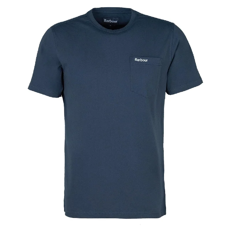 Sophisticated Tailoring Barbour Langdon Pocket Tee Navy