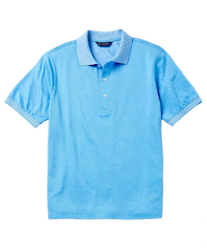 High-End Outerwear Twill Knit Jersey Polo Shirt