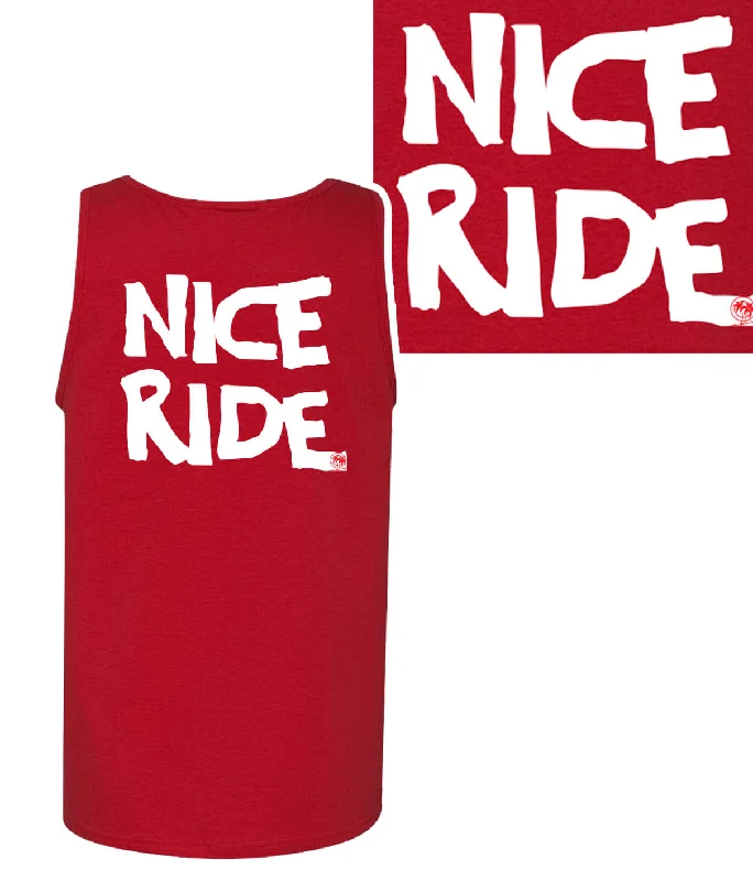 Tailored Sportwear CR RIDE - Red 100% Cotton Men's Tank Top