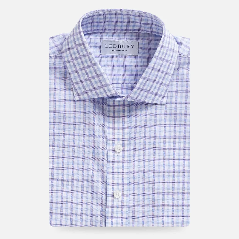 Smart Sportwear The Purple Arville Check Comfort Stretch Custom Shirt