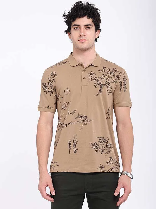 High-End Fit Men Printed Polo T-Shirt