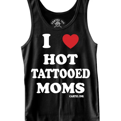 Relaxed Sport Look I Love Hot Tattooed Moms Men's Tank Top