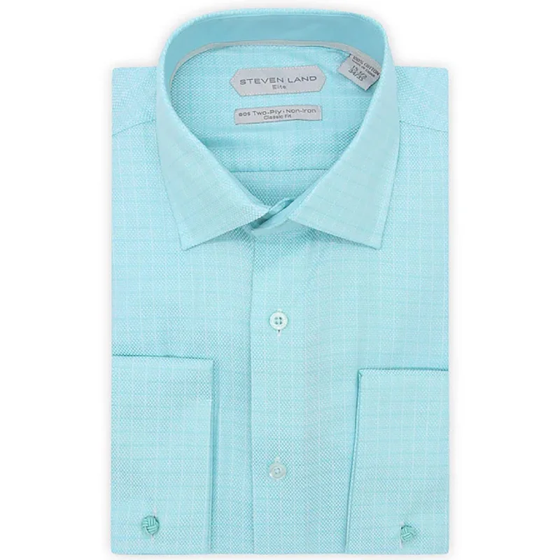 Sophisticated Chic Steven Land Elite | Non Iron Weave Check Dress Shirt/Dsw2108