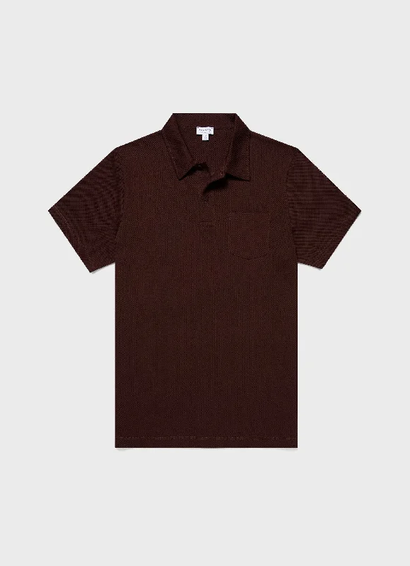 Structured Casualwear Men's Riviera Polo Shirt in Raisin