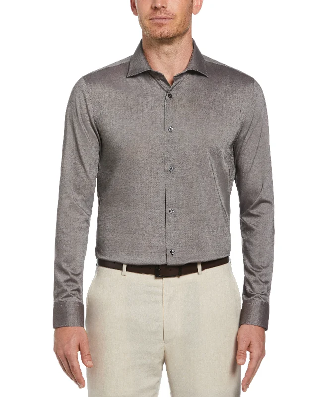 Relaxed Outerwear Slim Fit Luxe Button-Down Tencel Twill Shirt