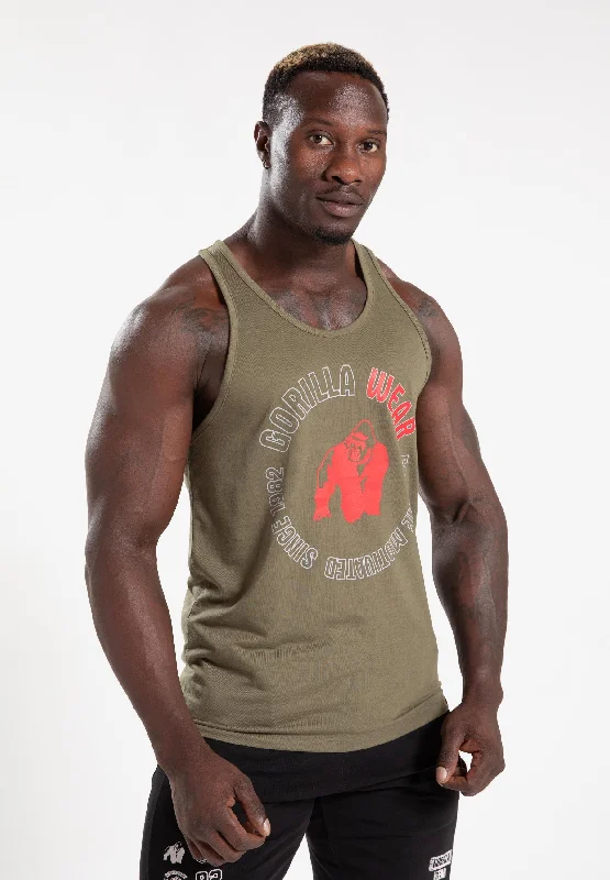 Rugged Chic Lafayette Tank Top - Army Green