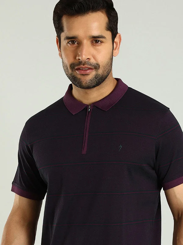 Sporty Fitwear Men Striped Polo T-Shirt