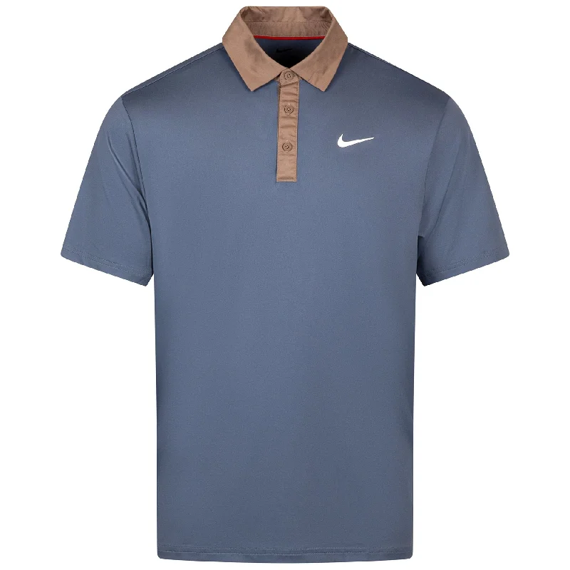 Relaxed Fit Look Dri-FIT Tour Contrast Polo Diffused Blue/Mink Brown/White - SS25