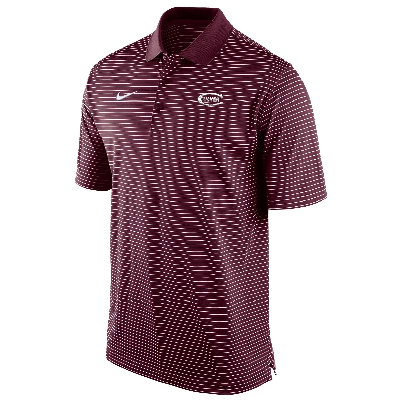 Modern Chic Look Nike Stadium Stripe Polo - Maroon