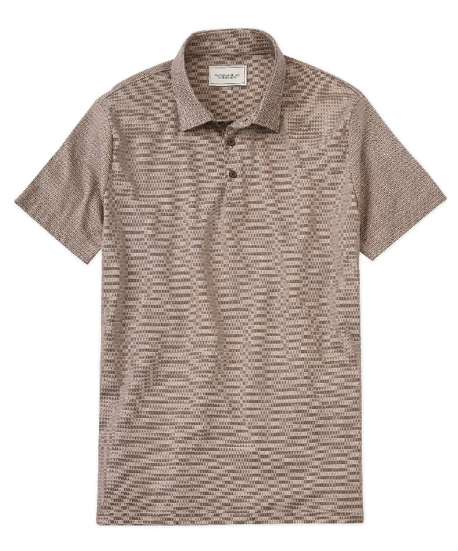 Tailored Sportwear Mini Tile Pattern Polo Shirt