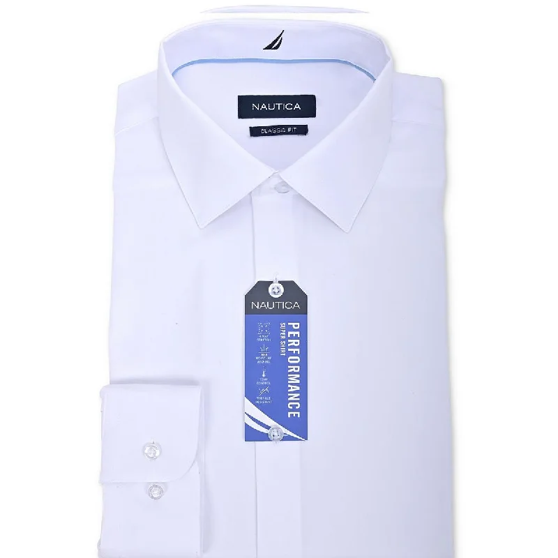 Relaxed Casualwear Nautica Mens Wrinkle Resistant  Button-Down Shirt