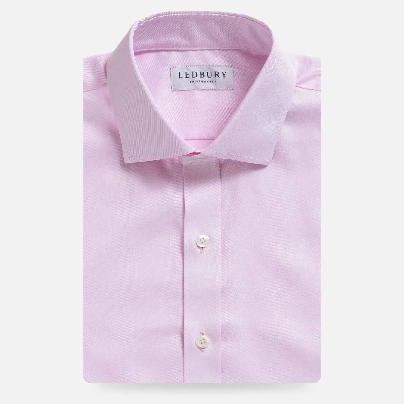 Tailored Essentials The Pink Sanders Non Iron Fine Twill Custom Shirt