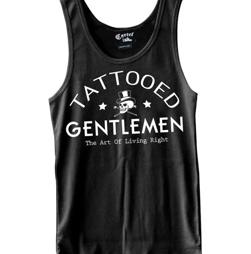 Cozy Street Style Tattooed Gentlemen Men's Tank Top