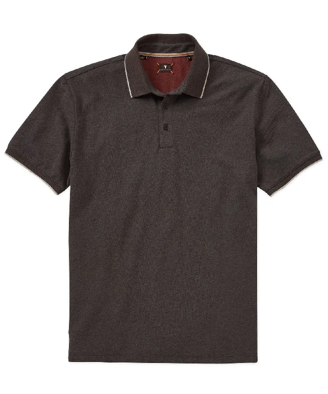 Retro Street Look Short-Sleeve Tipped Polo Shirt