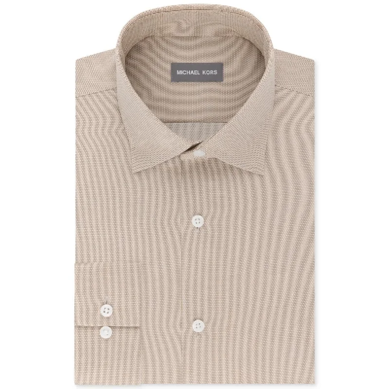 Relaxed Fit Look Michael Kors Mens Regular Fit Non-Iron Button-Down Shirt