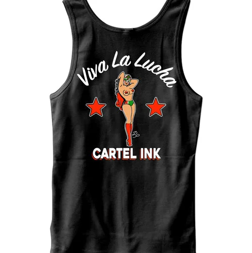 Contemporary Sporty Viva La Lucha Men's Tank Top