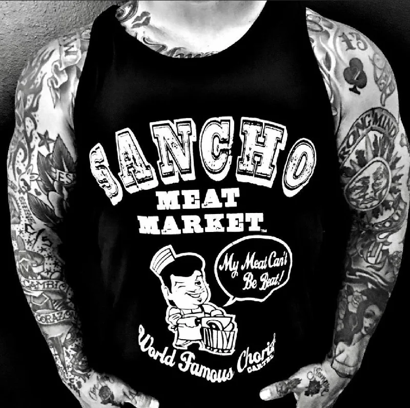 Earthy Casual Sancho Meat Market Men's Tank Top