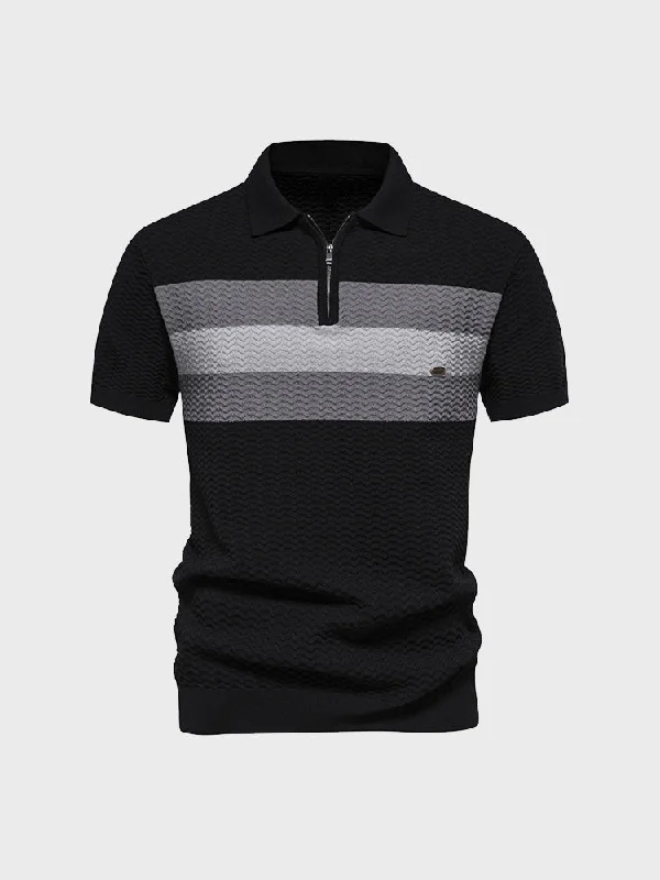 Elevated Outerwear Summer Knit Polo for Men