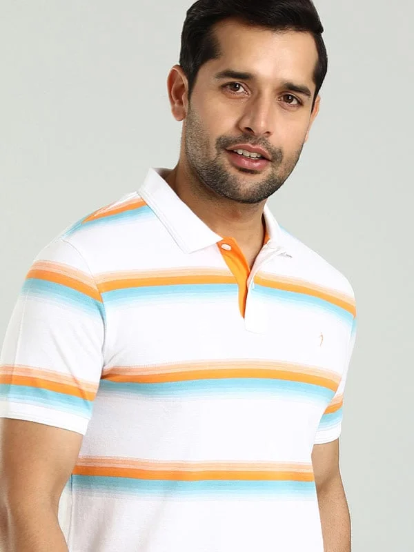 Smart Urban Men Striped Polo T-Shirt